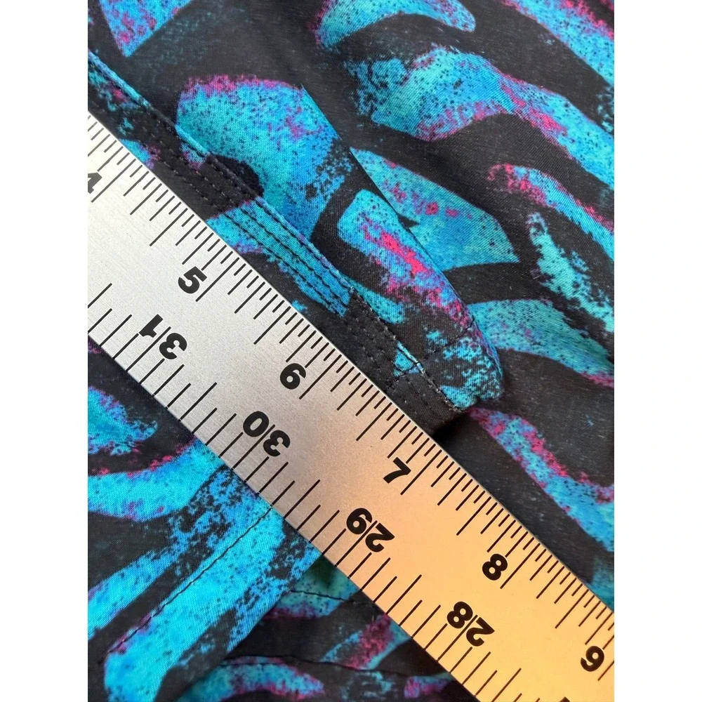 O'Neill Mens‎ Swim Trunks Large Blue Pink Geometric Abstract Board Shorts